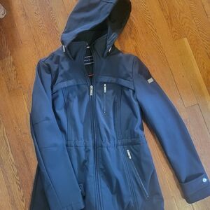 Tommy Hilfiger Black Jacket with Zipper Accents